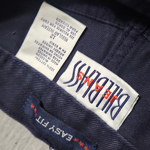 Vintage Bill Blass High Rise Baggy Relaxed Tapered Leg Purple Denim "Mom" Jeans - Picture 5 of 12